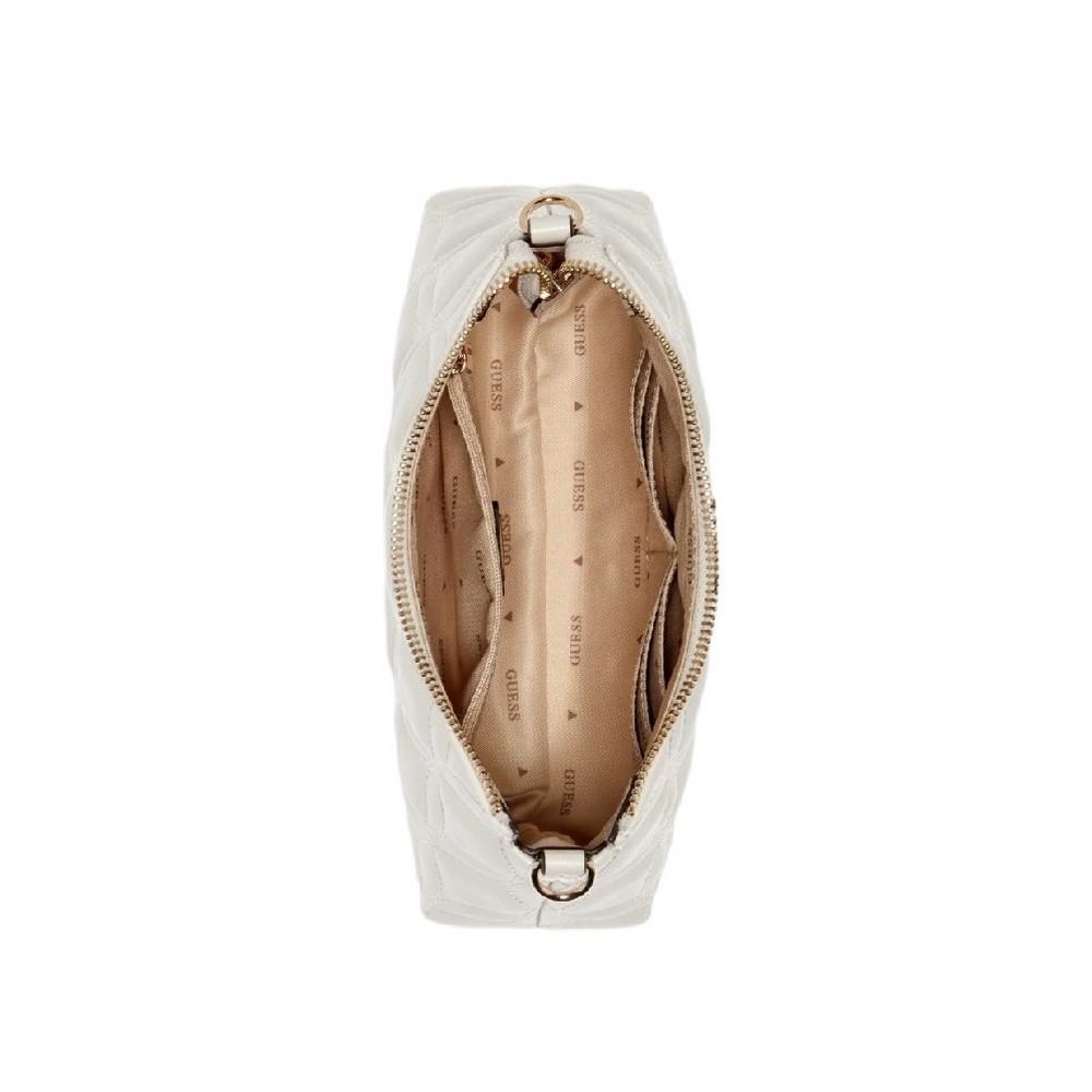 GUESS MAXINE MINI SHOULDER BAG ΤΣΑΝΤΑ ΓΥΝΑΙΚΕΙΑ BEIGE
