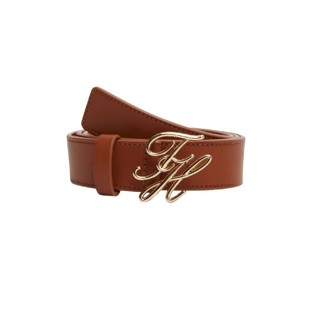 TOMMY HILFIGER SCRIPT 3.0 ΖΩΝΗ ΓΥΝΑΙΚΕΙΑ COGNAC