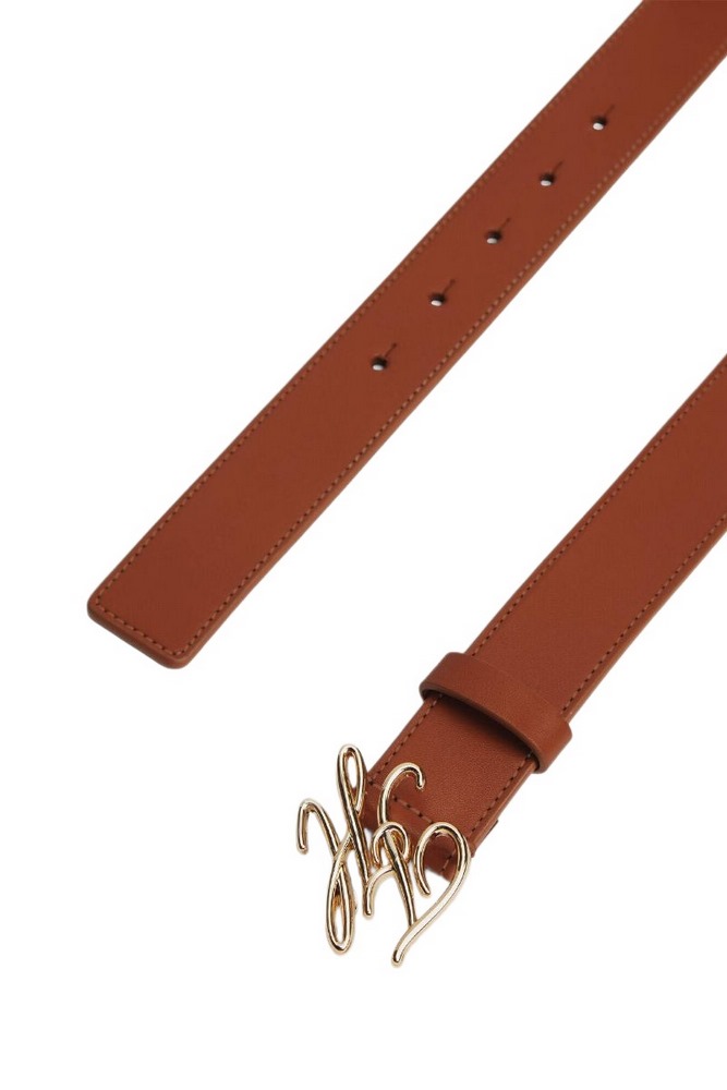 TOMMY HILFIGER SCRIPT 3.0 ΖΩΝΗ ΓΥΝΑΙΚΕΙΑ COGNAC