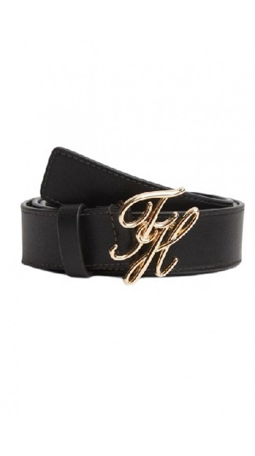 TOMMY HILFIGER SCRIPT 3.0 ΖΩΝΗ ΓΥΝΑΙΚΕΙΑ BLACK