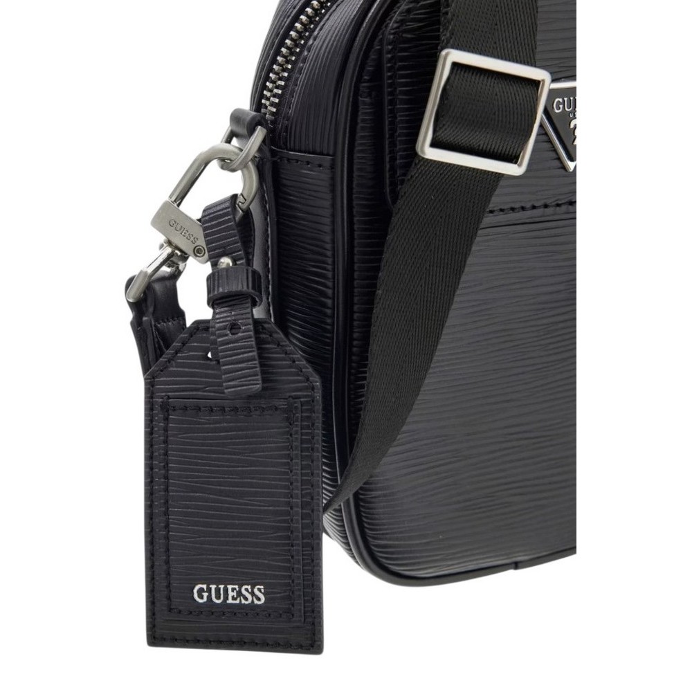 GUESS MILANO CROSSBODY MICRO HMMIPWP6225 ΤΣΑΝΤΑ ΑΝΔΡΙΚΗ BLACK