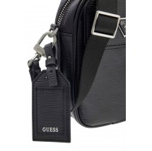 GUESS MILANO CROSSBODY MICRO HMMIPWP6225 ΤΣΑΝΤΑ ΑΝΔΡΙΚΗ BLACK