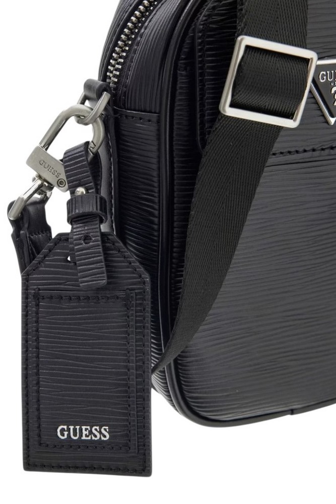 GUESS MILANO CROSSBODY MICRO HMMIPWP6225 ΤΣΑΝΤΑ ΑΝΔΡΙΚΗ BLACK