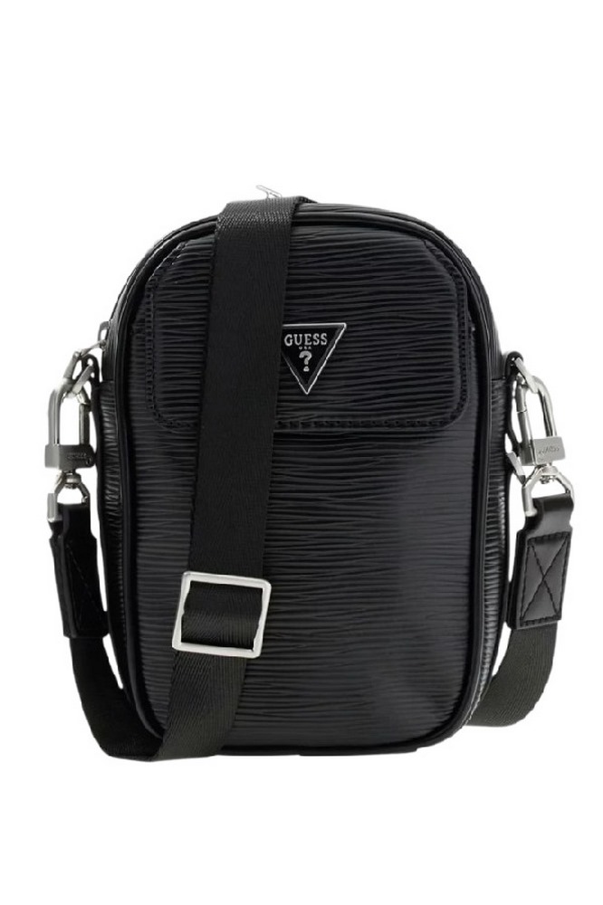 GUESS MILANO CROSSBODY MICRO HMMIPWP6225 ΤΣΑΝΤΑ ΑΝΔΡΙΚΗ BLACK