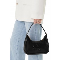 CALVIN KLEIN RAISED CK SMALL SHOULDER BAG ΤΣΑΝΤΑ ΓΥΝΑΙΚΕΙΑ BLACK