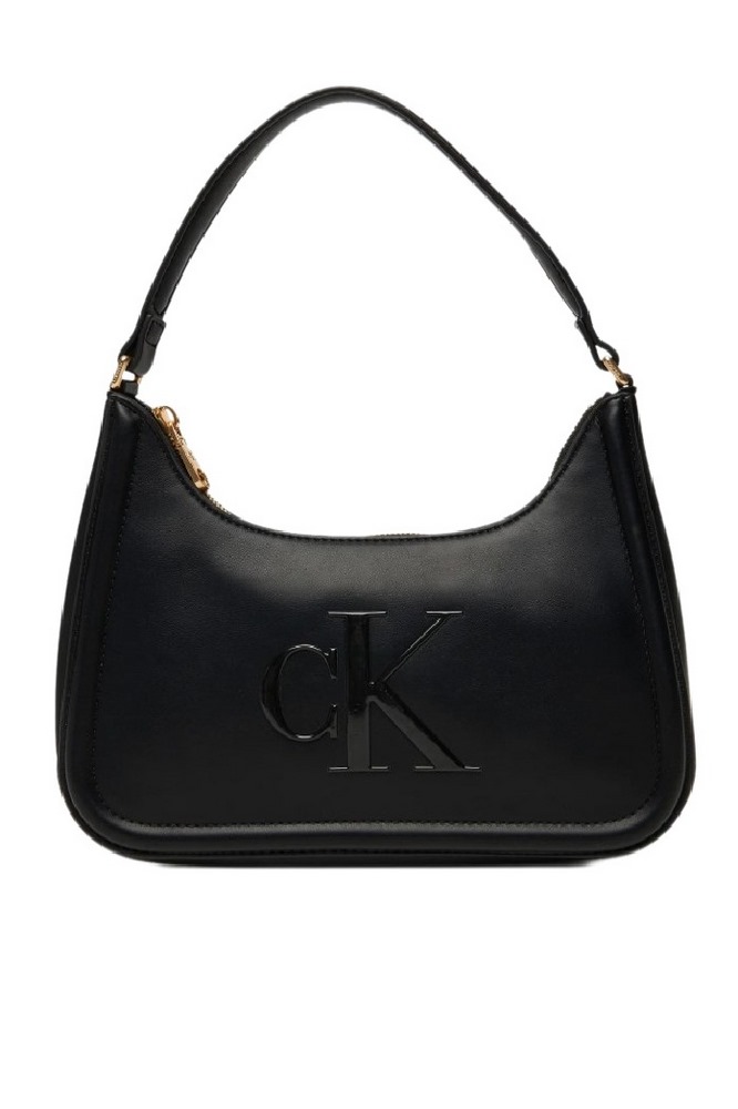 CALVIN KLEIN RAISED CK SMALL SHOULDER BAG ΤΣΑΝΤΑ ΓΥΝΑΙΚΕΙΑ BLACK