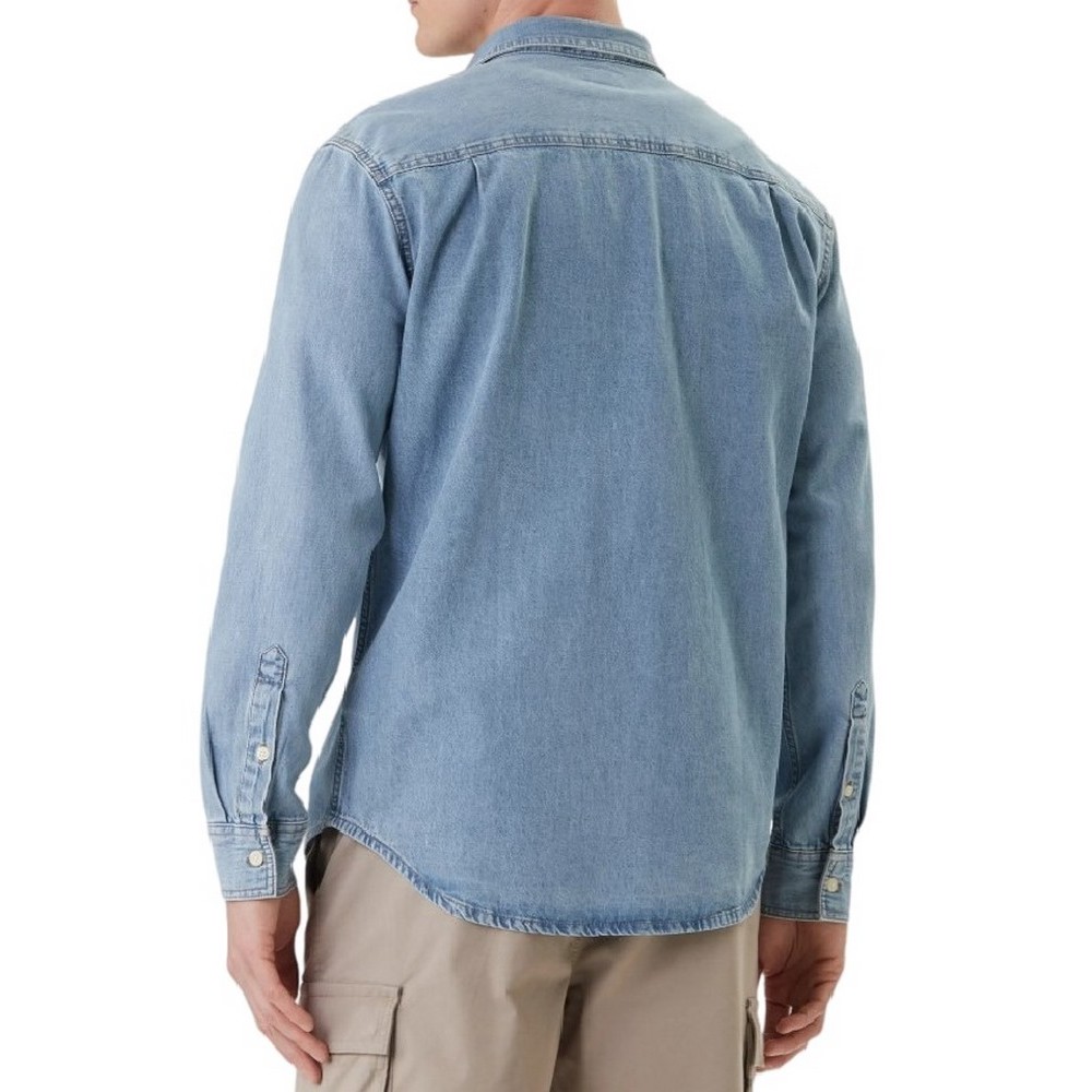 CALVIN KLEIN JEANS ESSENTIAL CLASSIC 205 LT ΠΟΥΚΑΜΙΣΟ ΑΝΔΡΙΚΟ DENIM LIGHT