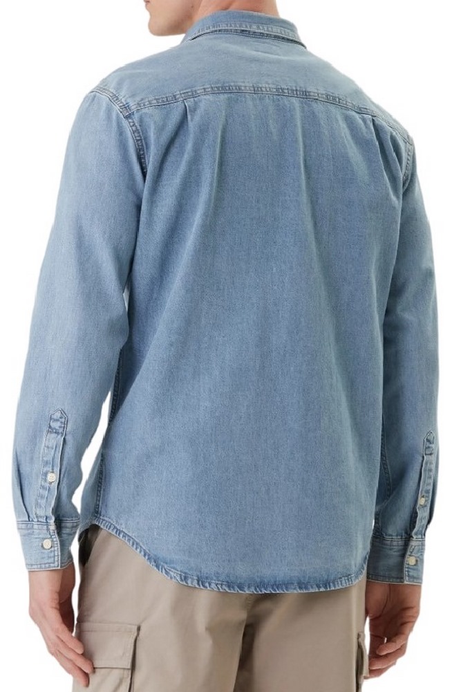 CALVIN KLEIN JEANS ESSENTIAL CLASSIC 205 LT ΠΟΥΚΑΜΙΣΟ ΑΝΔΡΙΚΟ DENIM LIGHT