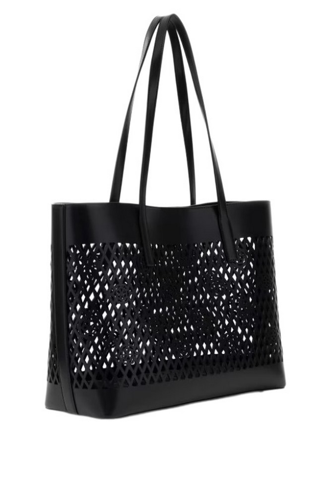 GUESS LETTY 2 IN 1 TOTE ΤΣΑΝΤΑ ΓΥΝΑΙΚΕΙΑ BLACK
