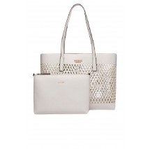 GUESS LETTY 2 IN 1 TOTE ΤΣΑΝΤΑ ΓΥΝΑΙΚΕΙΑ OFF WHITE