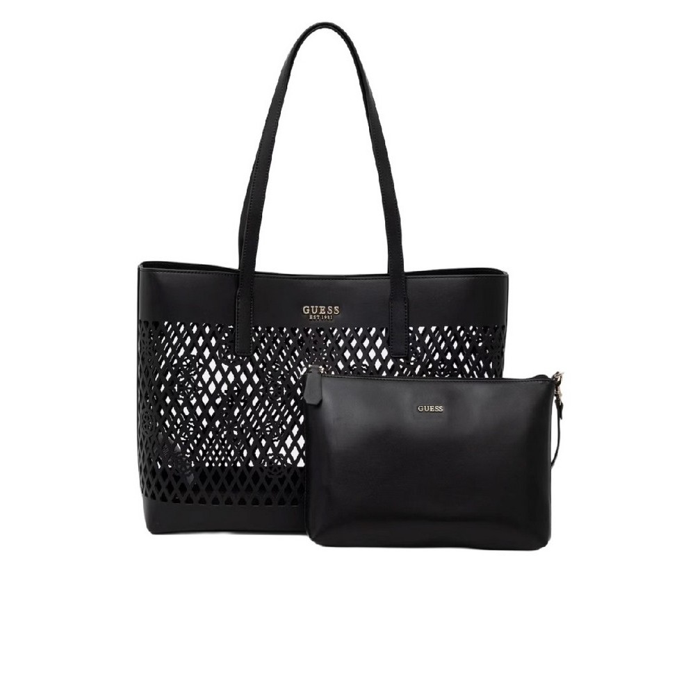 GUESS LETTY 2 IN 1 TOTE ΤΣΑΝΤΑ ΓΥΝΑΙΚΕΙΑ BLACK