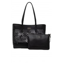 GUESS LETTY 2 IN 1 TOTE ΤΣΑΝΤΑ ΓΥΝΑΙΚΕΙΑ BLACK