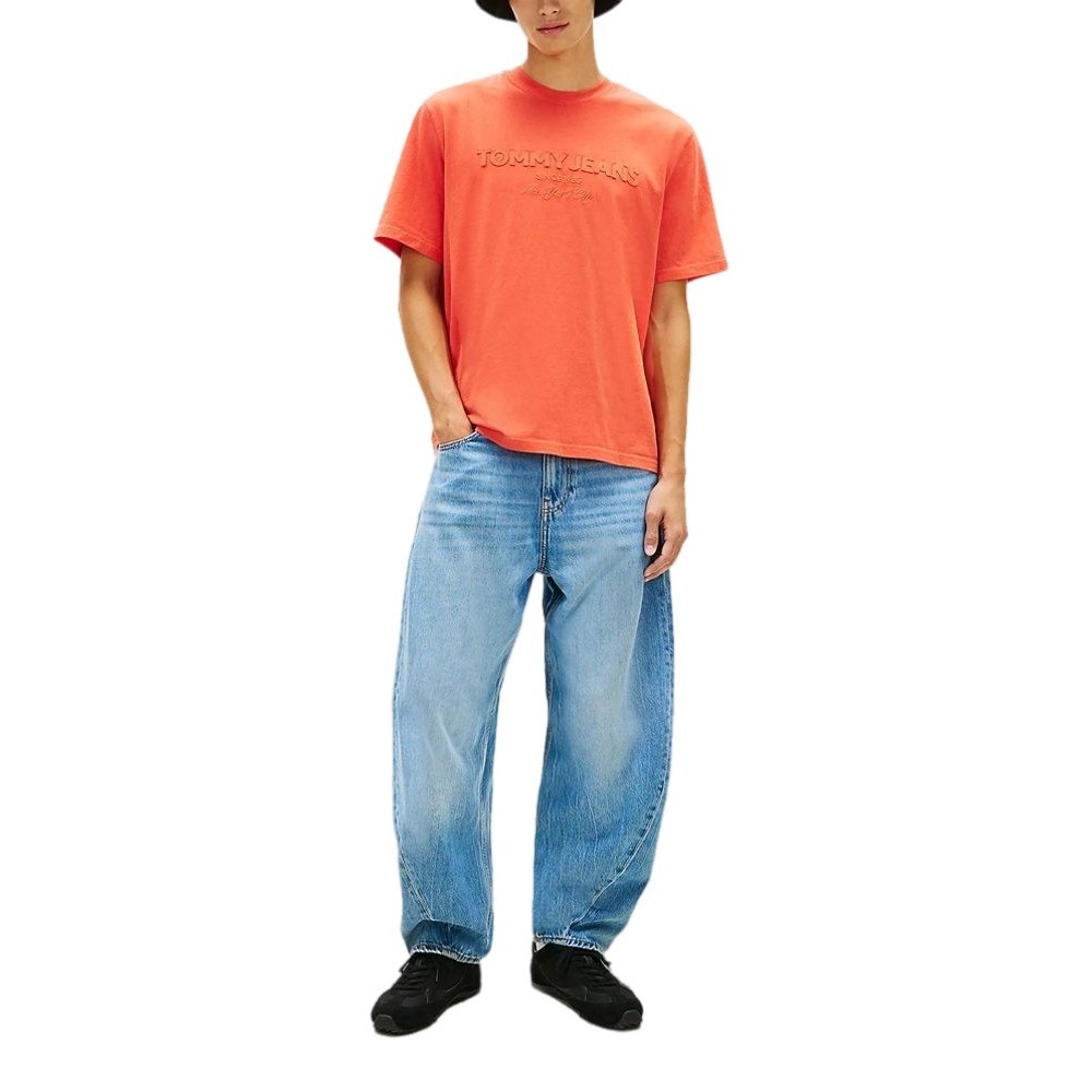 TOMMY JEANS 90S NEW CLASSICS TEE T-SHIRT ΜΠΛΟΥΖΑ ΑΝΔΡΙΚΗ ORANGE