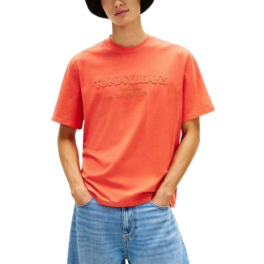 TOMMY JEANS 90S NEW CLASSICS TEE T-SHIRT ΜΠΛΟΥΖΑ ΑΝΔΡΙΚΗ ORANGE