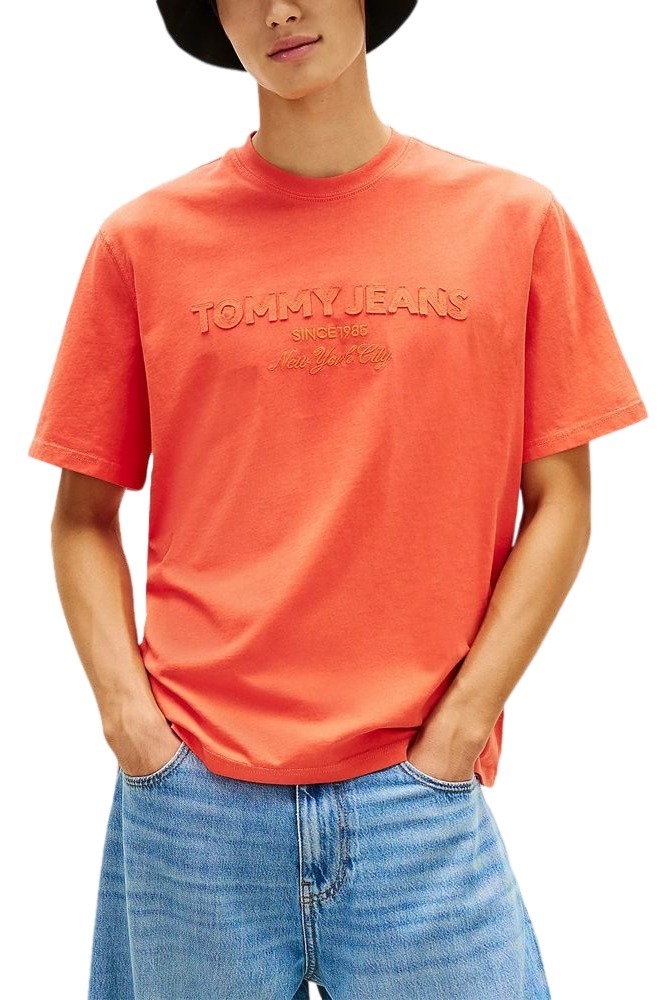 TOMMY JEANS 90S NEW CLASSICS TEE T-SHIRT ΜΠΛΟΥΖΑ ΑΝΔΡΙΚΗ ORANGE