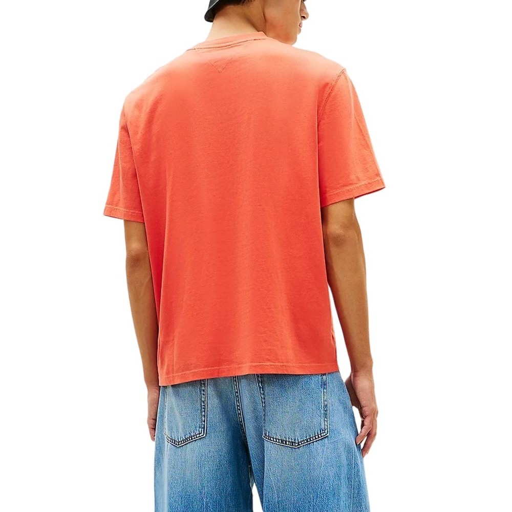 TOMMY JEANS 90S NEW CLASSICS TEE T-SHIRT ΜΠΛΟΥΖΑ ΑΝΔΡΙΚΗ ORANGE