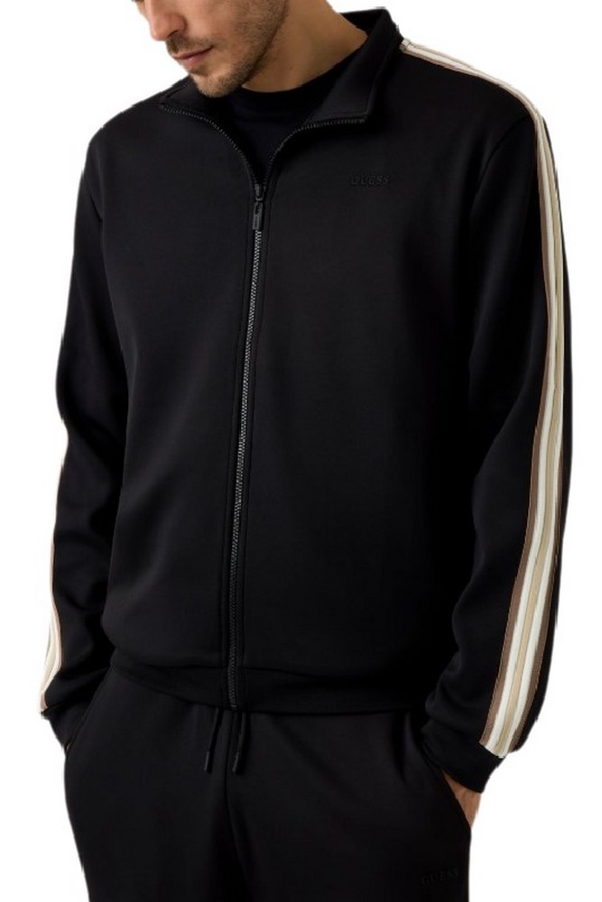 GUESS VICKTOR FULL ZIP SWEATSHIRT ΖΑΚΕΤΑ ΦΟΥΤΕΡ ΑΝΔΡΙΚΗ BLACK