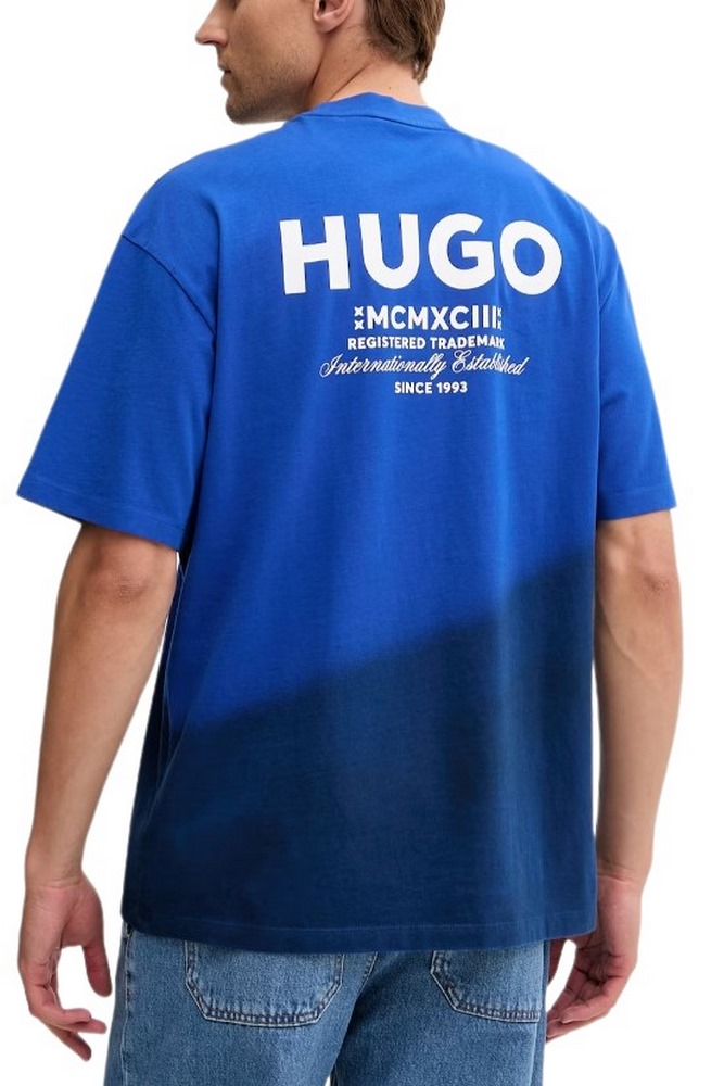 HUGO BOSS JERSEY NALONO F T-SHIRT ΜΠΛΟΥΖΑ ΑΝΔΡΙΚΗ BLUE