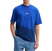 HUGO BOSS JERSEY NALONO F T-SHIRT ΜΠΛΟΥΖΑ ΑΝΔΡΙΚΗ BLUE