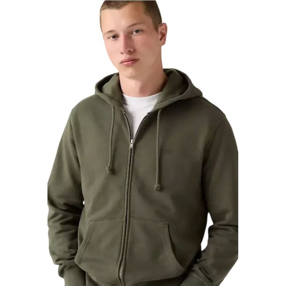 LEVIS THE ORIGINAL HM ZIP UP ΖΑΚΕΤΑ ΦΟΥΤΕΡ ΑΝΔΡΙΚΗ GREEN