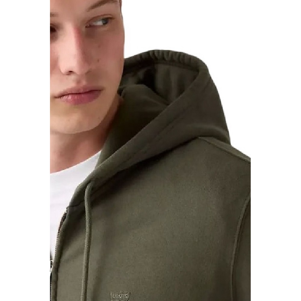 LEVIS THE ORIGINAL HM ZIP UP ΖΑΚΕΤΑ ΦΟΥΤΕΡ ΑΝΔΡΙΚΗ GREEN