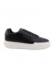 CALVIN KLEIN CHUNKY CUPSOLE LACEUP RUB BT LTH ΠΑΠΟΥΤΣΙ ΑΝΔΡΙΚΟ BLACK/GREY