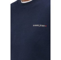 TOMMY JEANS REG ESS LOGO 1 CREW EXT ΦΟΥΤΕΡ ΜΠΛΟΥΖΑ ΓΥΝΑΙΚΕΙΑ NAVY