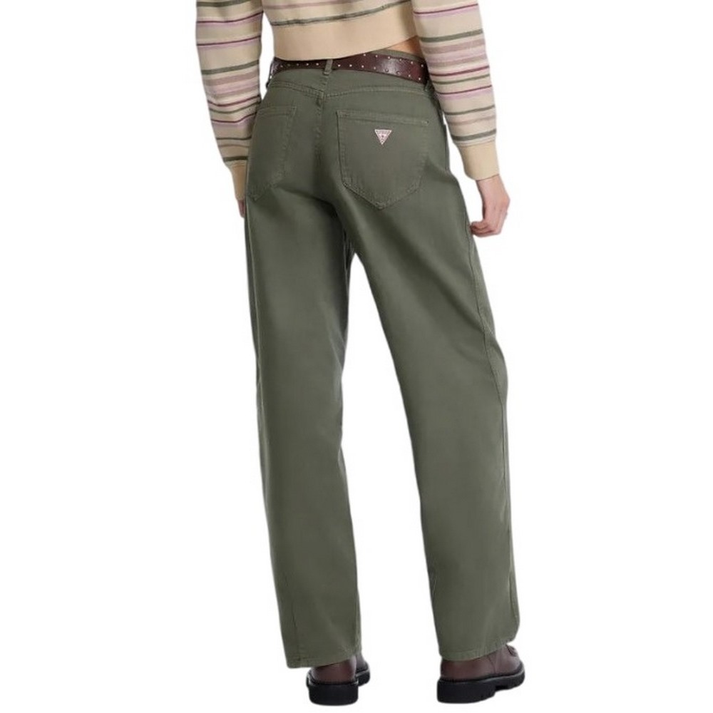 GUESS JEANS BARREL ΠΑΝΤΕΛΟΝΙ ΓΥΝΑΙΚΕΙΟ OLIVE