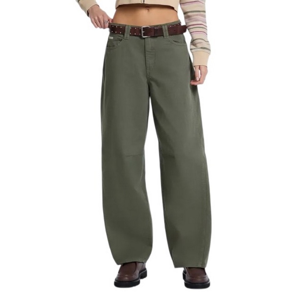 GUESS JEANS BARREL ΠΑΝΤΕΛΟΝΙ ΓΥΝΑΙΚΕΙΟ OLIVE
