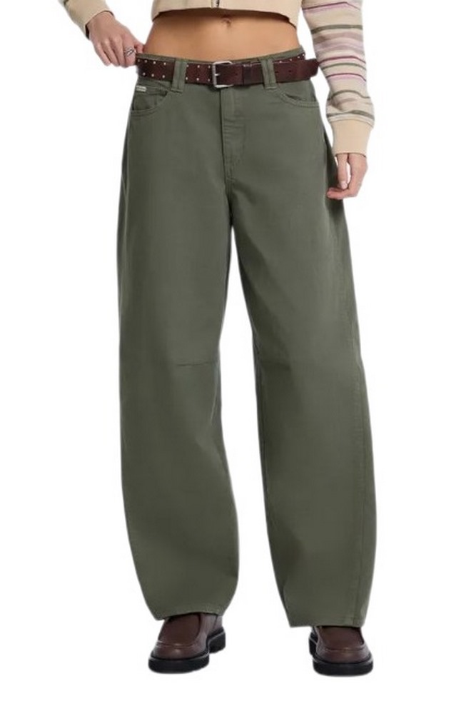 GUESS JEANS BARREL ΠΑΝΤΕΛΟΝΙ ΓΥΝΑΙΚΕΙΟ OLIVE