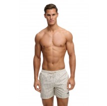 SUPERDRY D3 STUD PREMIUM PRINTED 15 SWIM SHORT ΜΑΓΙΟ ΑΝΔΡΙΚΟ WHITE/BLUE