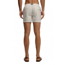 SUPERDRY D3 STUD PREMIUM PRINTED 15 SWIM SHORT ΜΑΓΙΟ ΑΝΔΡΙΚΟ WHITE/BLUE