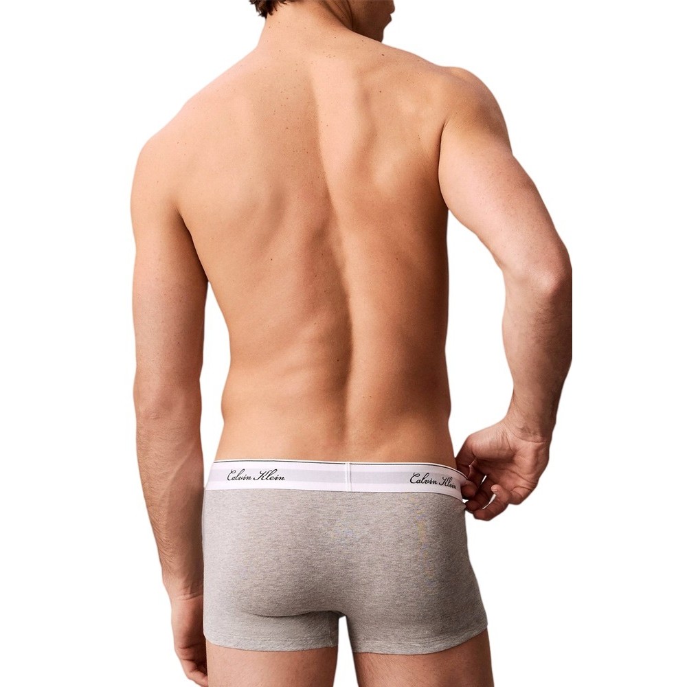 CALVIN KLEIN LOW RISE TRUNK 3PK ΕΣΩΡΟΥΧΟ ΑΝΔΡΙΚΟ BLACK/GREY