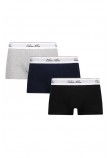 CALVIN KLEIN LOW RISE TRUNK 3PK ΕΣΩΡΟΥΧΟ ΑΝΔΡΙΚΟ BLACK/GREY