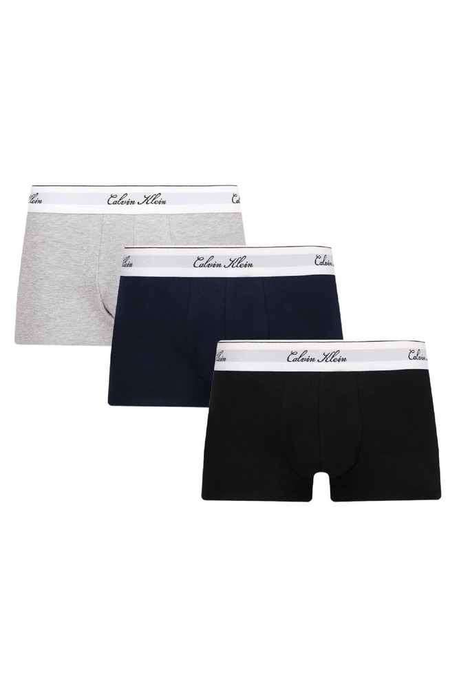 CALVIN KLEIN LOW RISE TRUNK 3PK ΕΣΩΡΟΥΧΟ ΑΝΔΡΙΚΟ BLACK/GREY