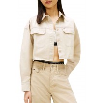 TOMMY JEANS CROPPED UTILITY SHIRT ΠΟΥΚΑΜΙΣΟ ΓΥΝΑΙΚΕΙΟ SAND