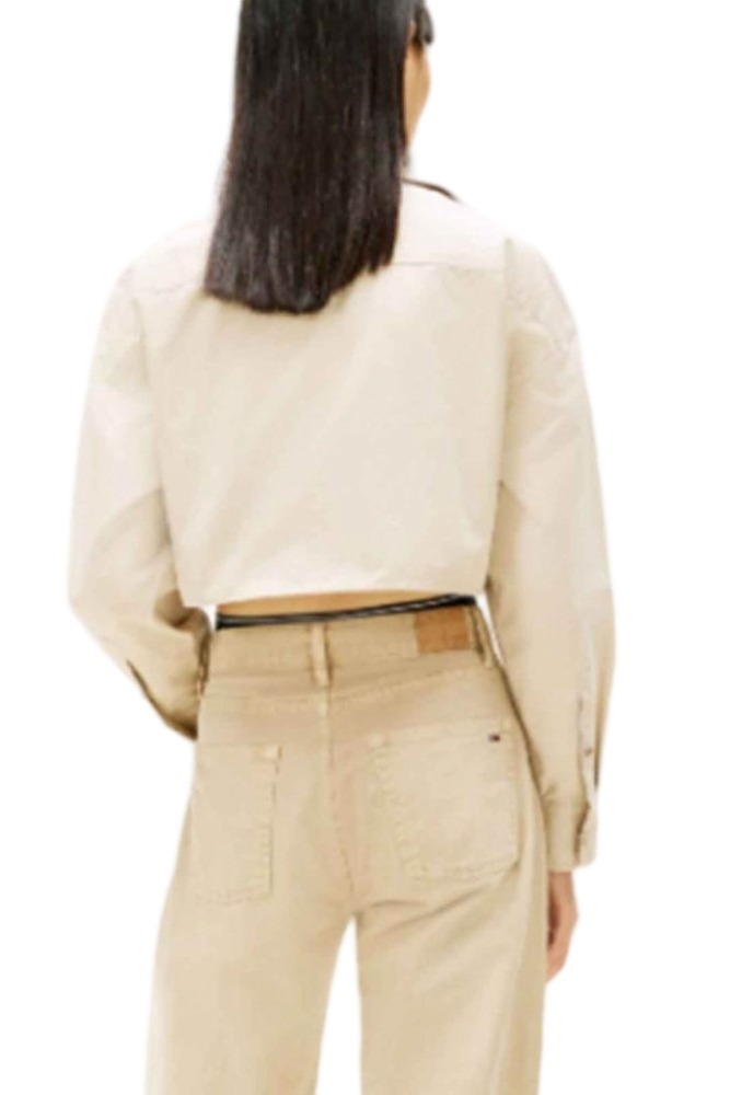 TOMMY JEANS CROPPED UTILITY SHIRT ΠΟΥΚΑΜΙΣΟ ΓΥΝΑΙΚΕΙΟ SAND