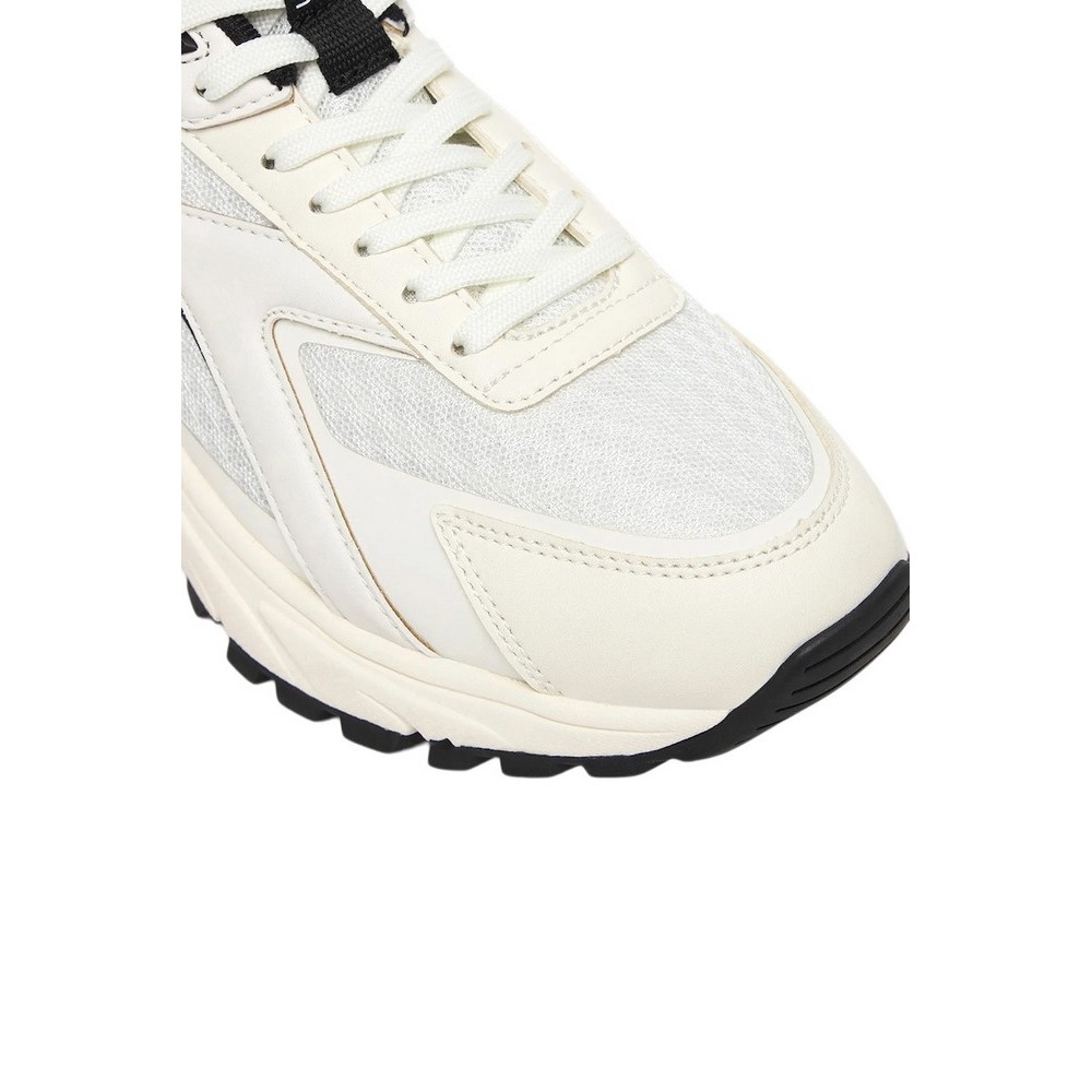CALVIN KLEIN HIKE RUN CKSTRIPE MESH ΠΑΠΟΥΤΣΙ ΓΥΝΑΙΚΕΙΟ WHITE/BLACK