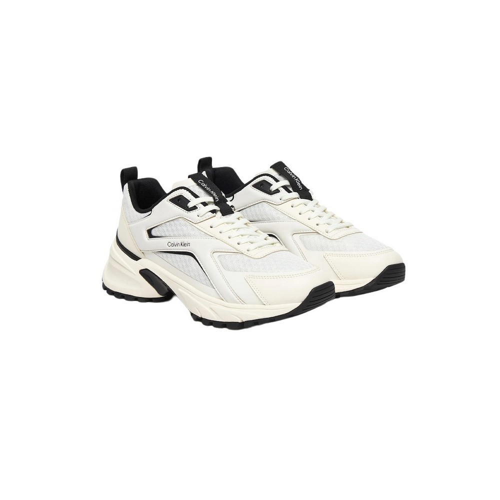 CALVIN KLEIN HIKE RUN CKSTRIPE MESH ΠΑΠΟΥΤΣΙ ΓΥΝΑΙΚΕΙΟ WHITE/BLACK
