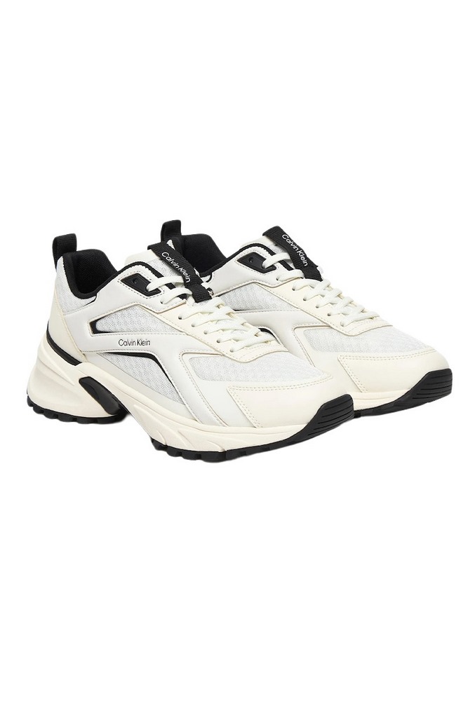 CALVIN KLEIN HIKE RUN CKSTRIPE MESH ΠΑΠΟΥΤΣΙ ΓΥΝΑΙΚΕΙΟ WHITE/BLACK