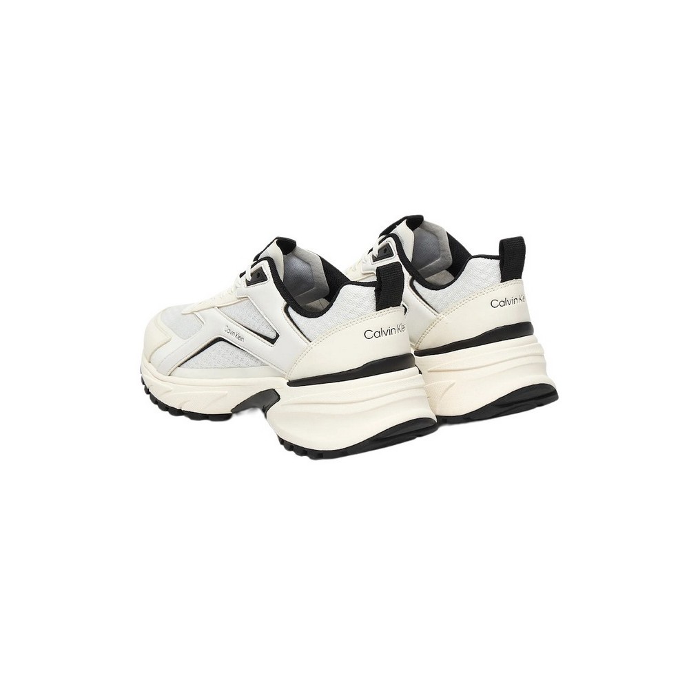 CALVIN KLEIN HIKE RUN CKSTRIPE MESH ΠΑΠΟΥΤΣΙ ΓΥΝΑΙΚΕΙΟ WHITE/BLACK
