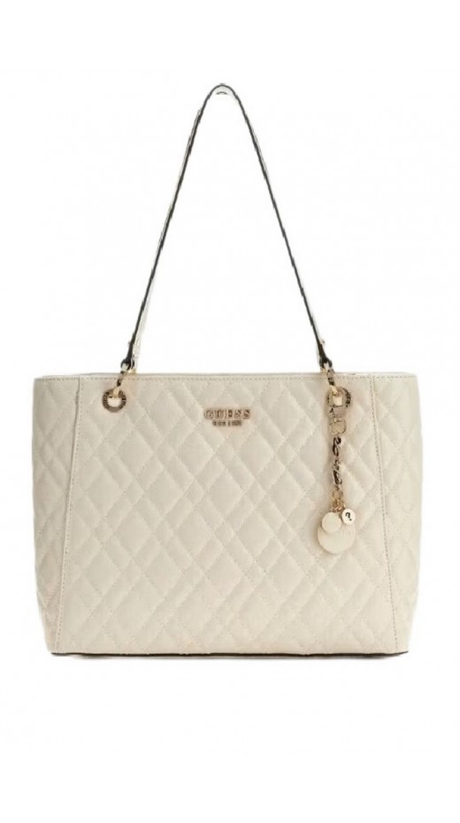 GUESS ISEMAY NOEL TOTE ΤΣΑΝΤΑ ΓΥΝΑΙΚΕΙΑ OFF WHITE