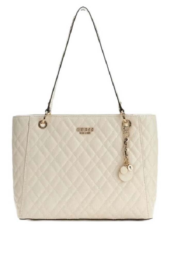 GUESS ISEMAY NOEL TOTE ΤΣΑΝΤΑ ΓΥΝΑΙΚΕΙΑ OFF WHITE