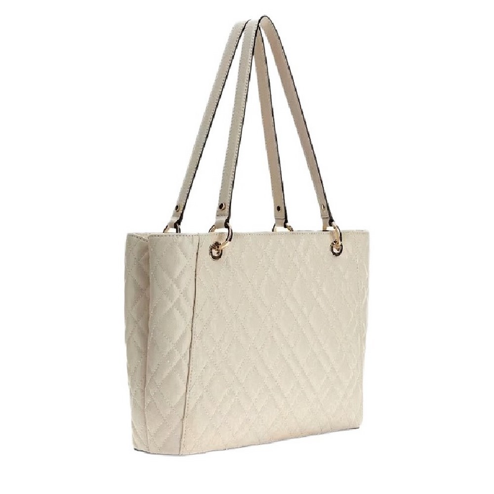 GUESS ISEMAY NOEL TOTE ΤΣΑΝΤΑ ΓΥΝΑΙΚΕΙΑ OFF WHITE