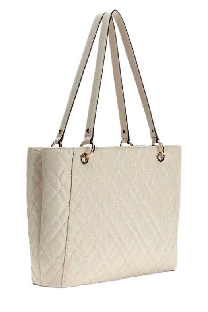 GUESS ISEMAY NOEL TOTE ΤΣΑΝΤΑ ΓΥΝΑΙΚΕΙΑ OFF WHITE