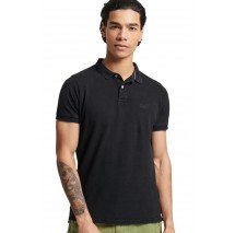 ΜΠΛΟΥΖΑ POLO ΜΠΛΟΥΖΑ ΑΝΔΡΙΚΗ  SUPERDRY BLACK