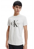 CALVIN KLEIN JEANS CORE MONOGRAM SLIM TEE T-SHIRT ΑΝΔΡΙΚΟ WHITE