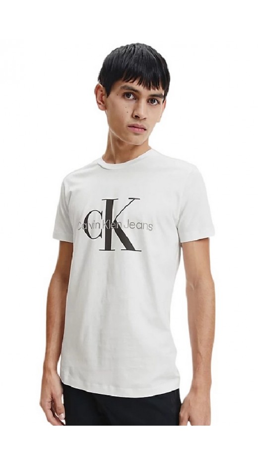 CALVIN KLEIN JEANS CORE MONOGRAM SLIM TEE T-SHIRT ΑΝΔΡΙΚΟ WHITE