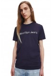 CALVIN KLEIN JEANS CORE INSTITUTIONAL LOGO SLIM TEE T-SHIRT ΑΝΔΡΙΚΟ NAVY