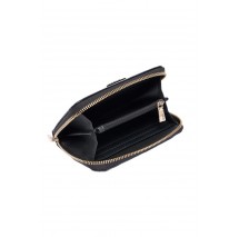 GUESS CRESIDIA II SLG MED ZIP AROUND ΠΟΡΤΟΦΟΛΙ ΓΥΝΑΙΚΕΙΟ BLACK